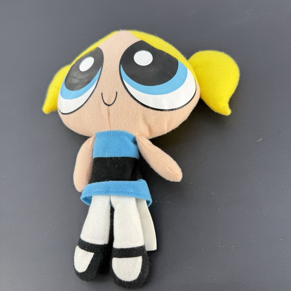 2009 Powerpuff Girls Bubbles Plush Kellytoy Cartoon Network 9" RARE HK002 - Picture 2 of 9